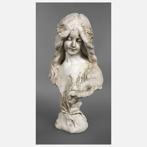 Gartenbüste Jugendstil