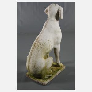 Gartenfigur Jagdhund
