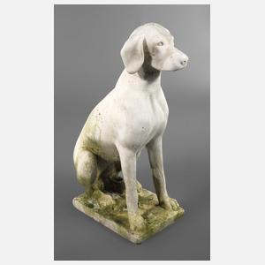Gartenfigur Jagdhund