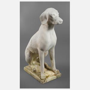 Gartenfigur Jagdhund