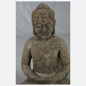 Gartenfigur sitzender Buddha