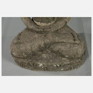 Gartenfigur sitzender Buddha