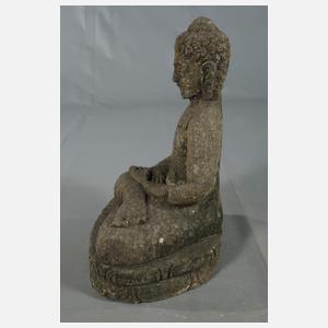Gartenfigur sitzender Buddha