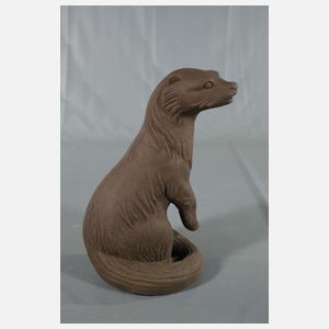 Brunnenfigur Karlsruher Majolika