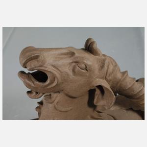 Gartenfigur Karlsruher Majolika