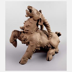 Gartenfigur Karlsruher Majolika