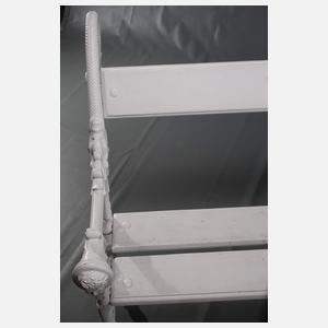 Dekorative Gartenbank Gusseisen