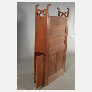 Bücherregal mit Vitrinenschrank