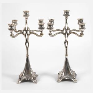 Zwei Kandelaber Jugendstil