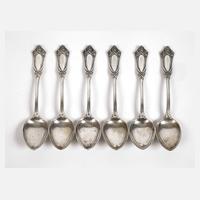 Sechs Mokkalöffel Jugendstil111