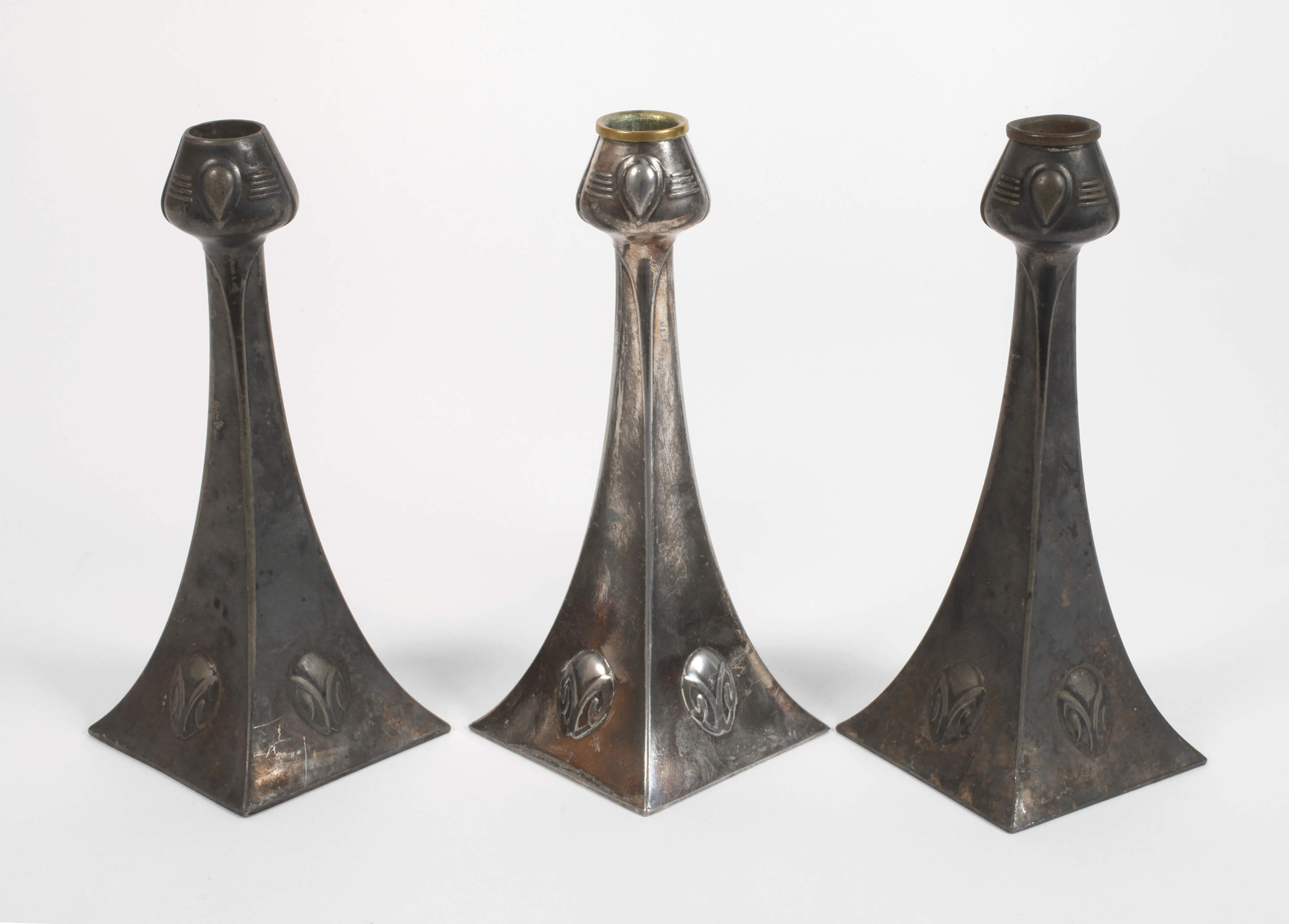 WMF Geislingen drei Tischleuchter