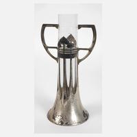 Jugendstilvase mit Glaseinsatz111