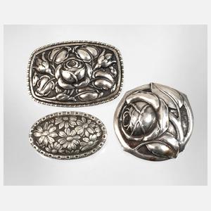 Martin Mayer drei Broschen