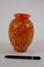 Loetz Witwe Vase Orange Orbulin Neu