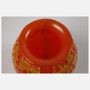 Loetz Witwe Vase Orange Orbulin Neu