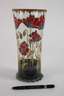 Fritz Heckert Vase mit Mohndekor