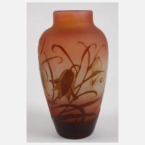 Émile Gallé Ätzglasvase