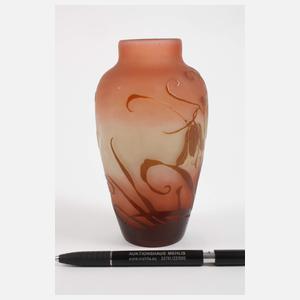 Émile Gallé Ätzglasvase