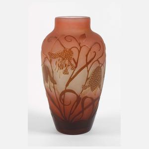 Émile Gallé Ätzglasvase