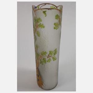 Jugendstilvase mit Pfau