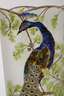 Jugendstilvase mit Pfau