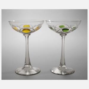 Zwei Sektschalen Bayerischer Wald