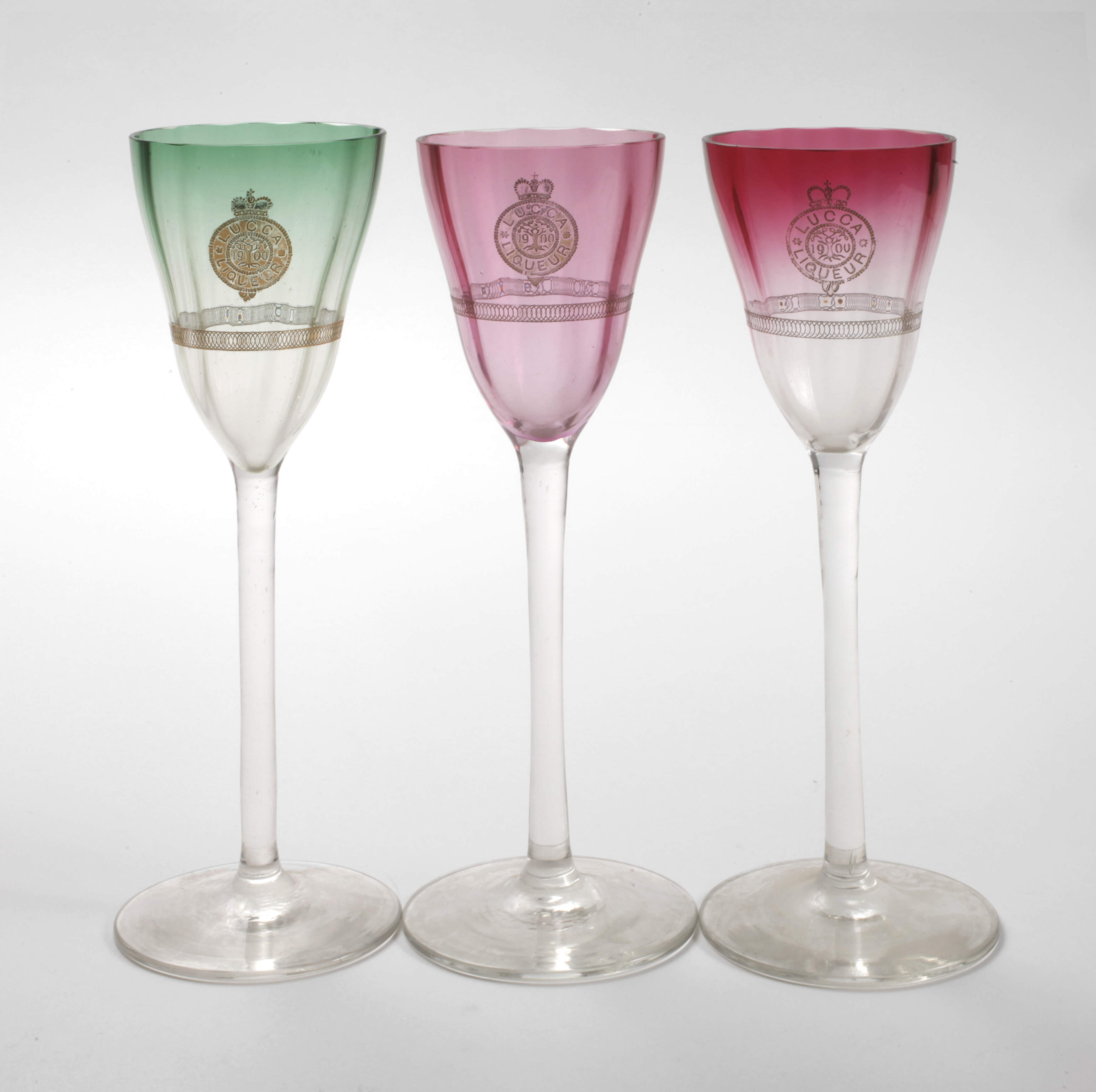 Drei Likörgläser Koloman Moser