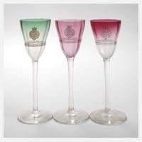 Drei Likörgläser Koloman Moser111