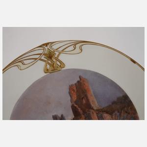 KPM Berlin Ansichtenteller Ruine Drachenfels