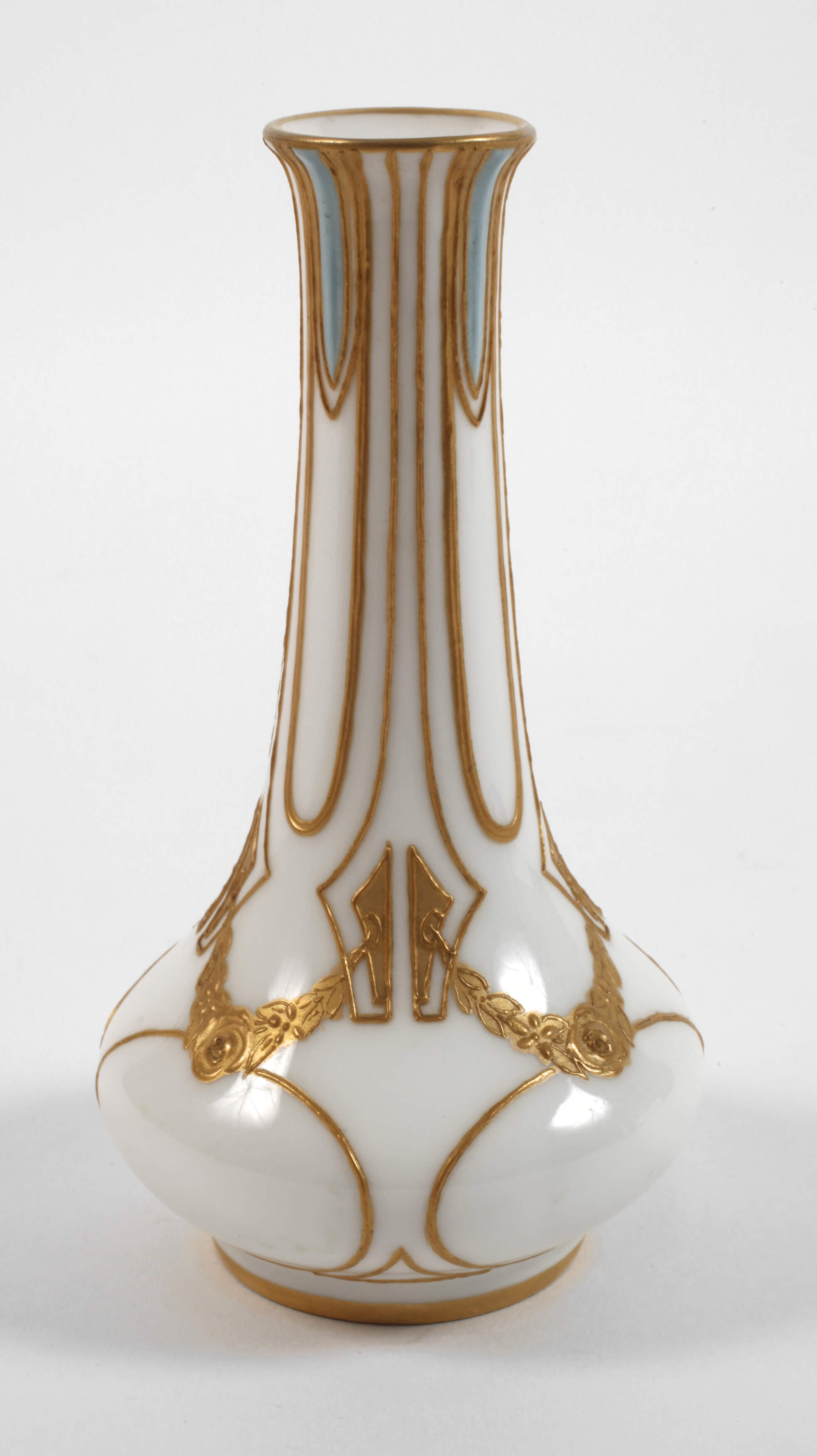 KPM Berlin kleine Enghalsvase Jugendstil