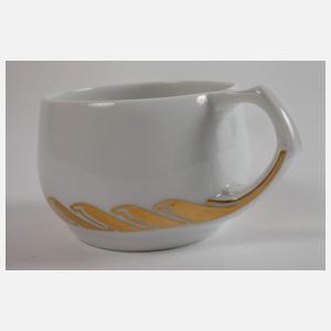 Meissen Teetasse mit Untertasse "Peitschenhieb"