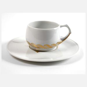 Meissen Teetasse mit Untertasse "Peitschenhieb"