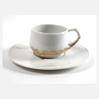 Meissen Teetasse mit Untertasse "Peitschenhieb"111