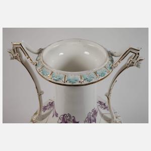 Rörstrand Schweden große Prunkvase Akeleiendekor