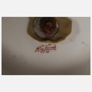 Rörstrand Schweden große Prunkvase Akeleiendekor