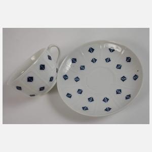 Selle Burgau zwei Tassen mit Untertassen "Anna"