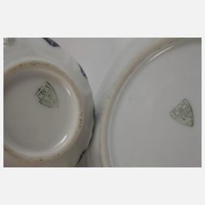 Selle Burgau zwei Tassen mit Untertassen "Anna"