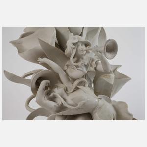 Eckert & Co. Volkstedt figürlicher Tafelaufsatz