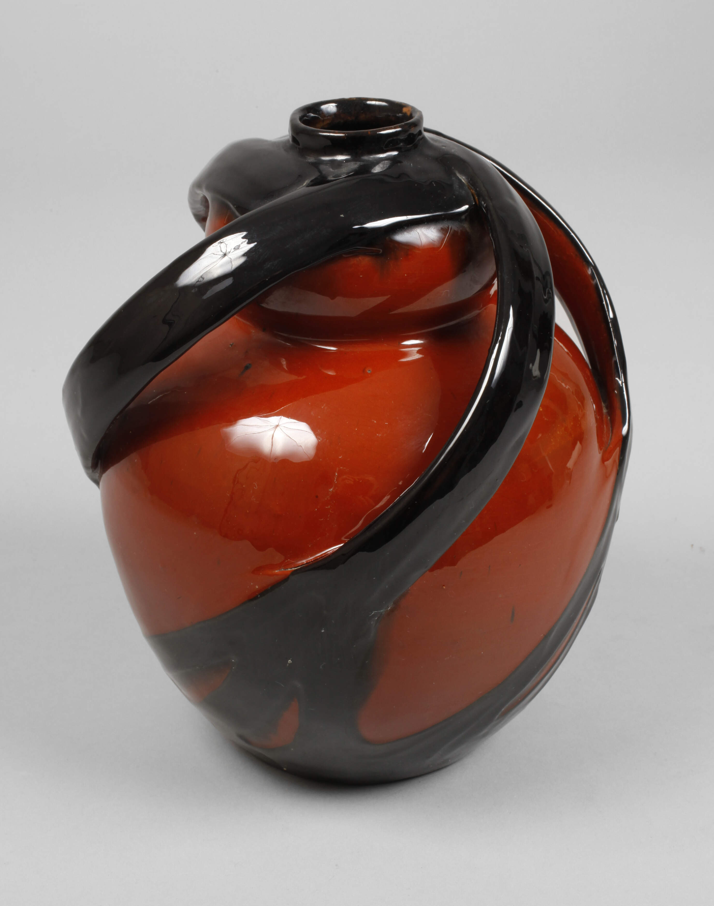 Tonwerke Kandern seltene Henkelvase Max Laeuger