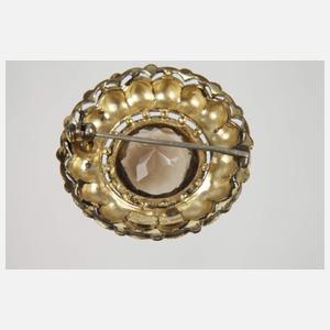 Theodor Fahrner Brosche mit Rauchquarz