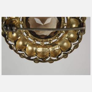 Theodor Fahrner Brosche mit Rauchquarz