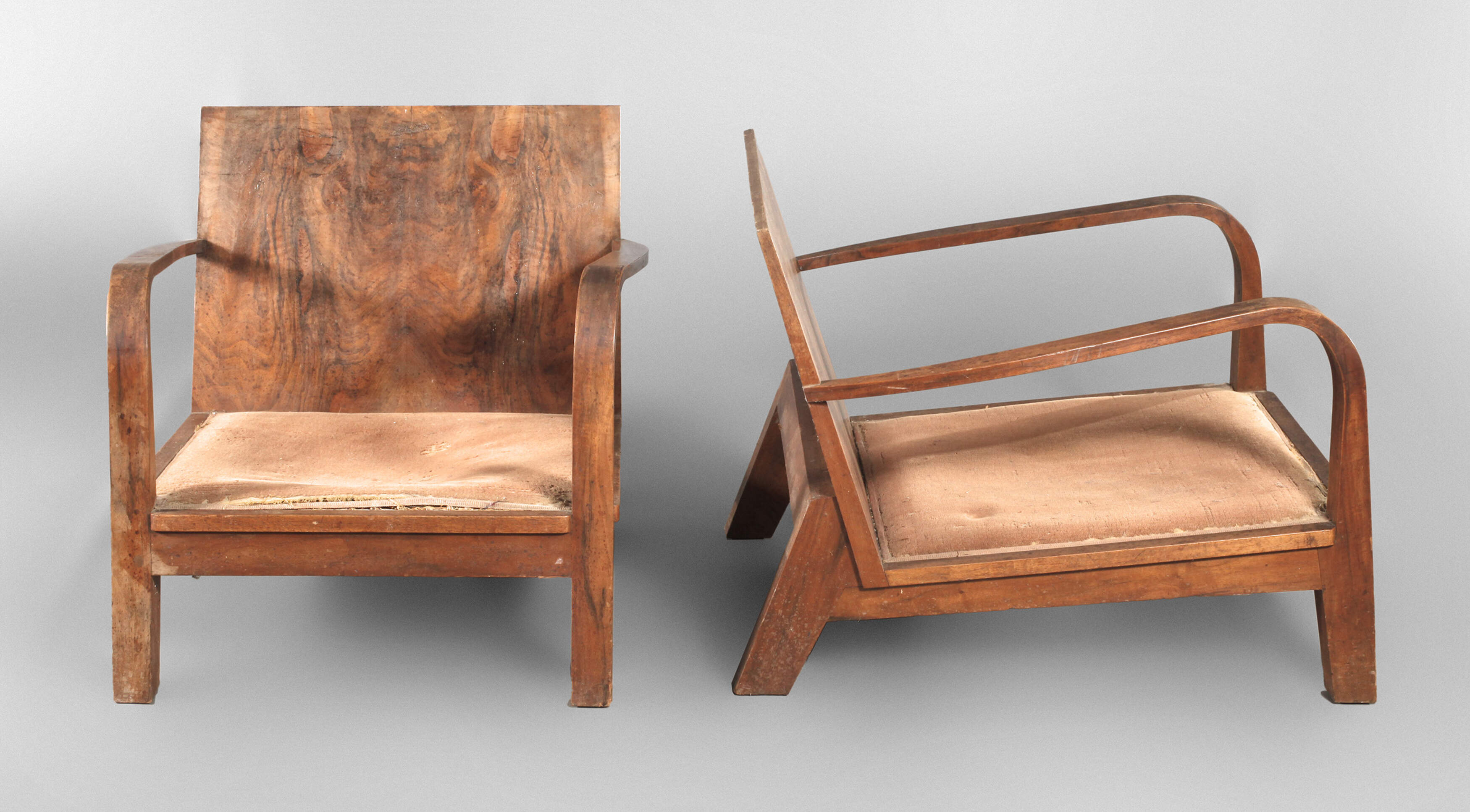 Jindrich Halaba attr., Paar Clubsessel