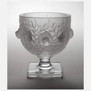 René Lalique Fußschale mit Vögelchen
