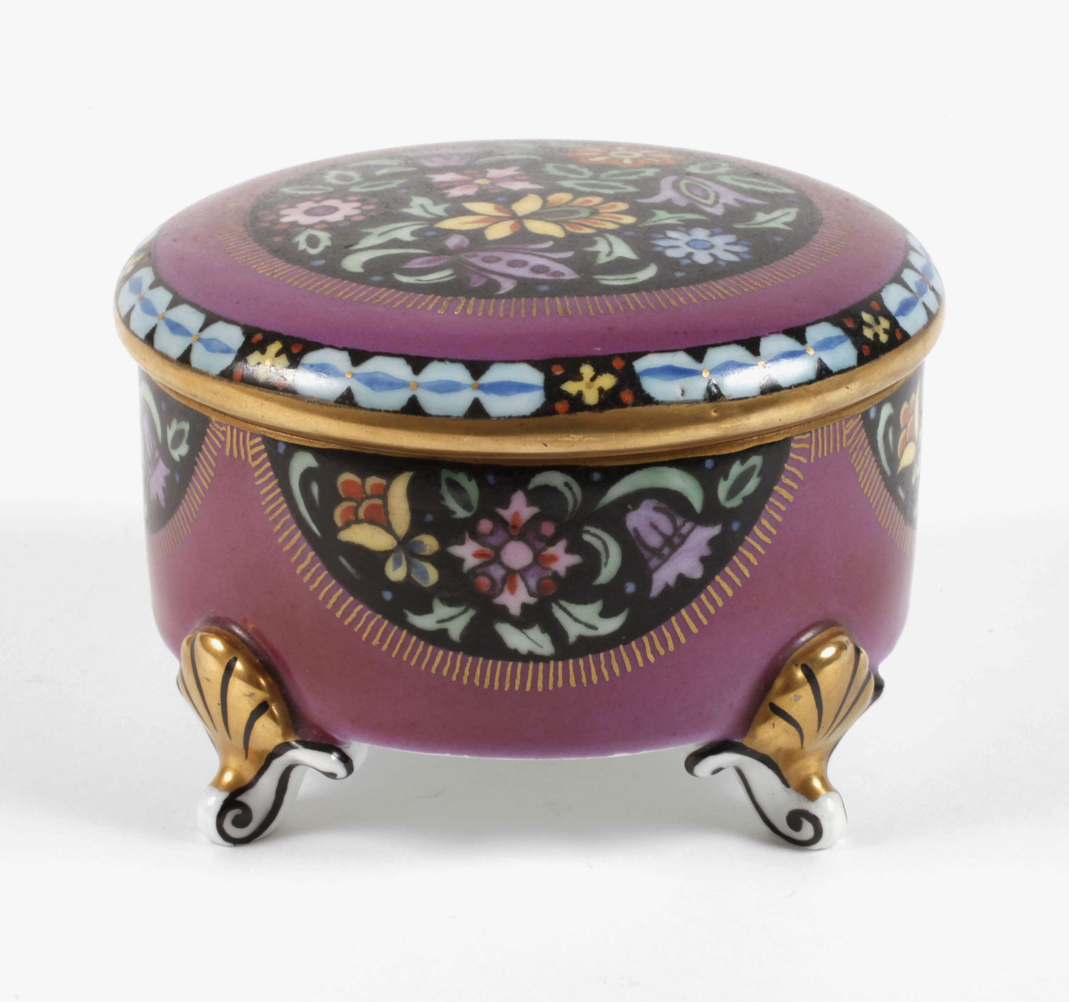 Fraureuth Deckeldose Art déco