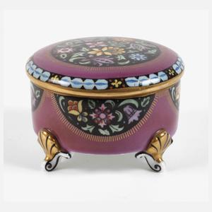 Fraureuth Deckeldose Art déco