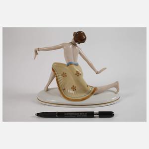 Hertwig & Co. Katzhütte Ausdruckstänzerin Art déco