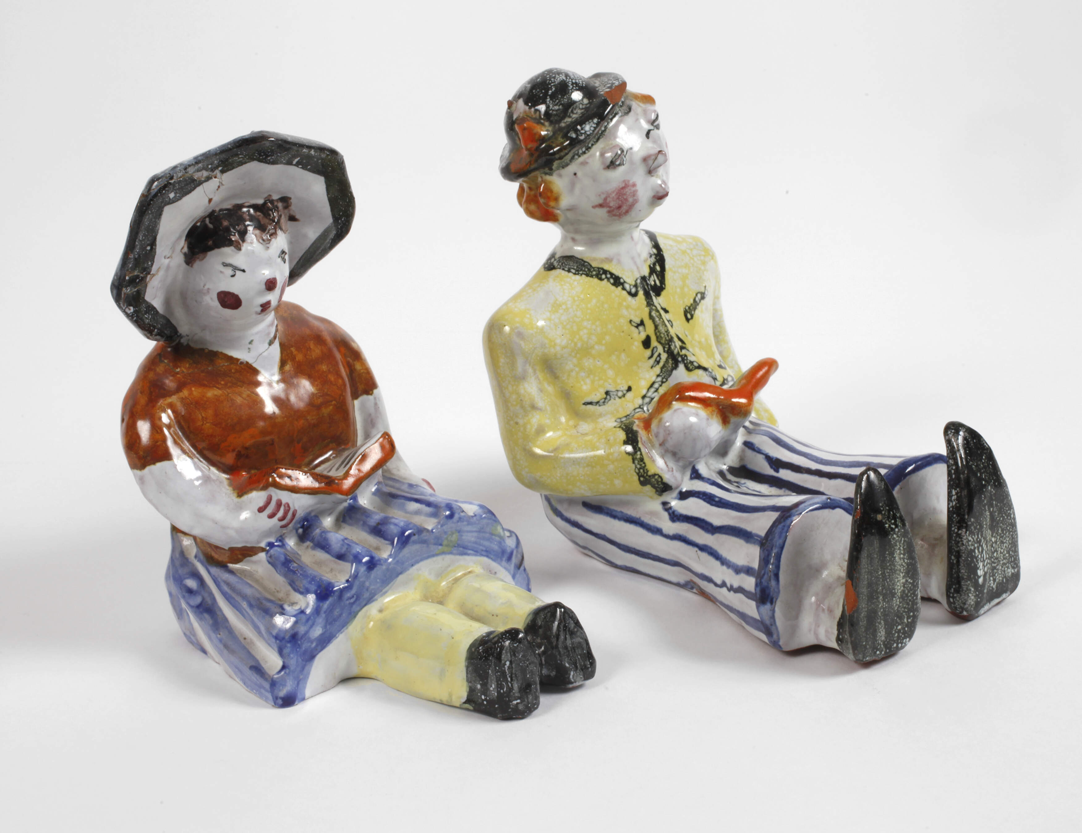 Wilhelm Diebener Paar figürliche Buchstützen