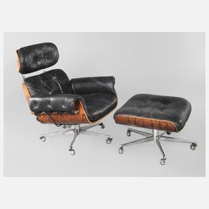 Lounge-Chair und Ottomane