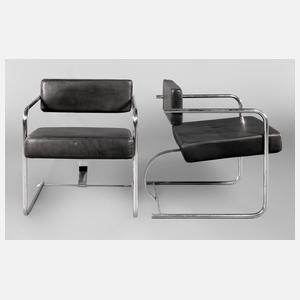 Prospettive SRL Paar Cantilever Chairs