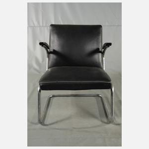 Paar Stahlrohrsessel